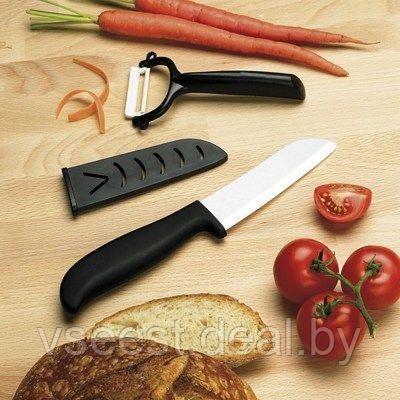 Нож керамический Yoshi Blade + овощечистка, фото 2