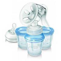 Philips Avent SCF330/13 Молокоотсос ручной Natural c контейнерами