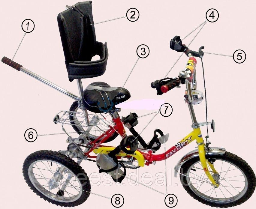 Велосипед Вело Старт- 1 для детей 3-6 лет с ДЦП под заказ - фото 2 - id-p61566185