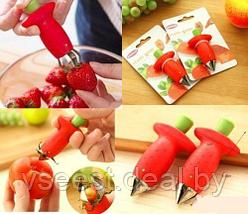 Удалитель хвостиков из овощей и фруктов (Fruits and vegetables stem huller) TK 0128, фото 2