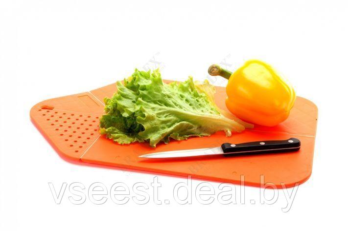 Доска-дуршлаг кухонная многофункциональная (Сutting plastiс board colander) TK 0153 - фото 5 - id-p61566278