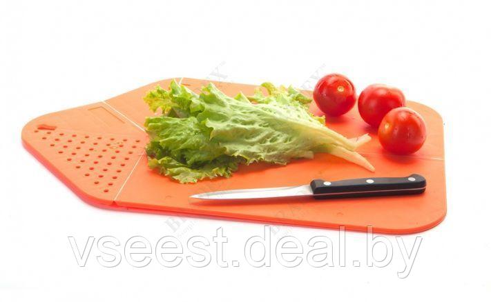 Доска-дуршлаг кухонная многофункциональная (Сutting plastiс board colander) TK 0153 - фото 6 - id-p61566278