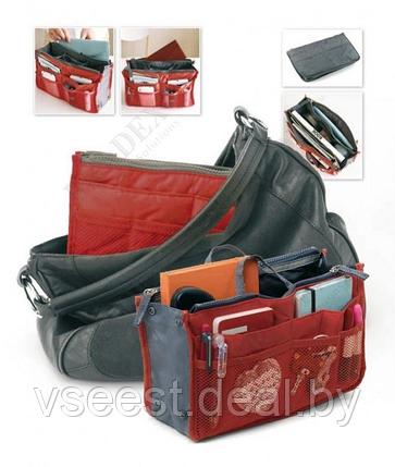 Органайзер для сумки «Сумка в сумке» красный (Organizer Dual Bag In Bag (Red)) TD 0342, фото 2