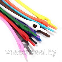 Шнурки силиконовые цветные (silicone laces) TD 0364, фото 3