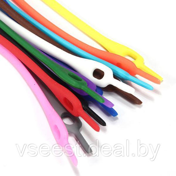 Шнурки силиконовые цветные (silicone laces) TD 0364 - фото 3 - id-p61566398