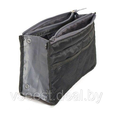 Органайзер для сумки «Сумка в сумке» серый (Dual Bag In Bag(Gray)) TD 0339 - фото 3 - id-p61566402