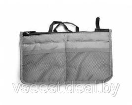 Органайзер для сумки «Сумка в сумке» серый (Dual Bag In Bag(Gray)) TD 0339, фото 3