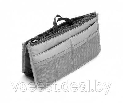 Органайзер для сумки «Сумка в сумке» серый (Dual Bag In Bag(Gray)) TD 0339 - фото 7 - id-p61566402