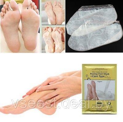 Маска пилинг для ног peeling foot mask +care type, фото 2