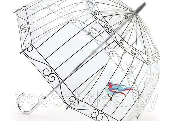 Зонт-трость Пташка в клетке (Umbrella Bird in cage) SU 0010 - фото 2 - id-p61566545