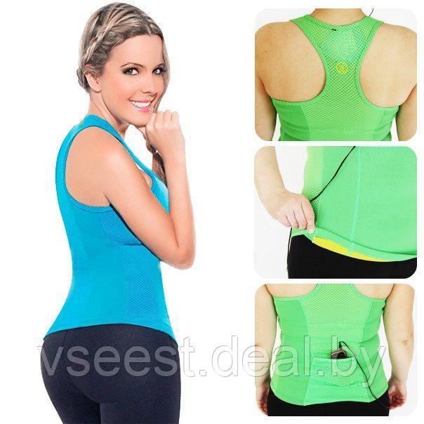 Майка для похудения «Body shaper», размер SS-XXXXL (зеленый) SF 0140-SF 0146 - фото 2 - id-p61566663