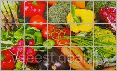 Экран защитный кухонный Овощи (Kitchen wall cover Y1009) TK 0148