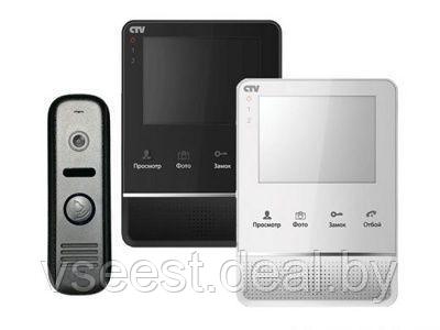 Комплект цветного видеодомофона CTV-DP2400ТМ (W/B) (asd) - фото 1 - id-p61567012