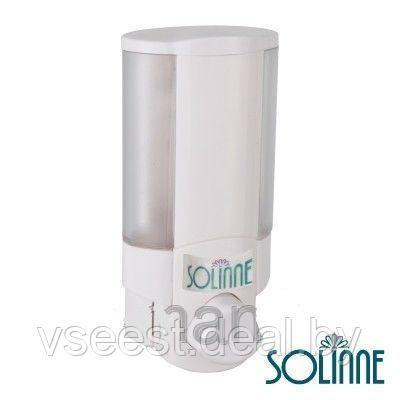 Дозатор (диспенсер) для жидкого мыла Solinne 9023 (400мл), белый (fl) - фото 1 - id-p61567224