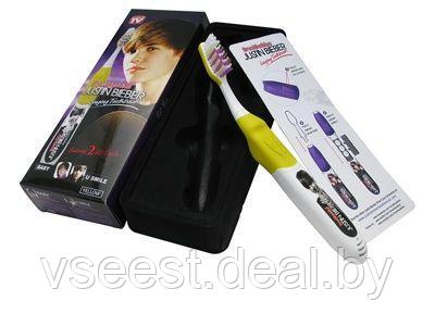 Зубная щетка с музыкой Justin Bieber желтый цвет (L), фото 2