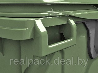 Мусорный контейнер 1100л, пластиковый. Цена без ндс, работаем только с юрлицами. - фото 5 - id-p2350884