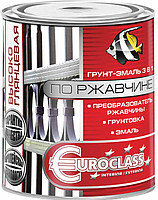 Эмаль по ржавчине 3 в 1 "EUROCLASS" зеленая 1,9 кг