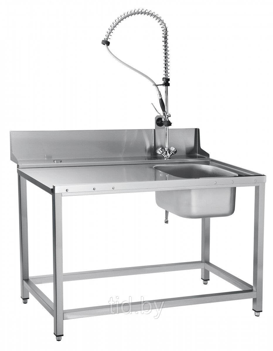 Стол предмоечный СПМП-7-4 (с душем) для туннельных посудомоечных машин МПТ - фото 1 - id-p61632495
