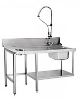Стол предмоечный СПМП-6-5 для купольных посудомоечных машин МПК