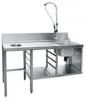 Стол предмоечный СПМП-6-7 для купольных посудомоечных машин МПК