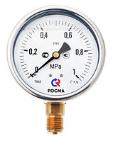 Манометр ТМ-520 серии 20 виброустойчивый 0 1,6 Мпа М20×1,5 или G½ радиальный штуцер