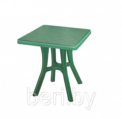 Стол пластиковый, квадратный 700х700 см, elf-084