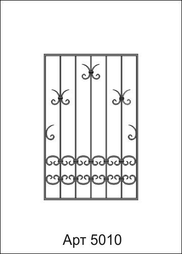 Решетки металлические кованые арт. 5006-5010