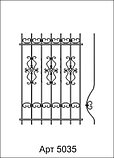 Решетки металлические кованые арт. 5031-5035 на окна и двери изготовление и монтаж, фото 5