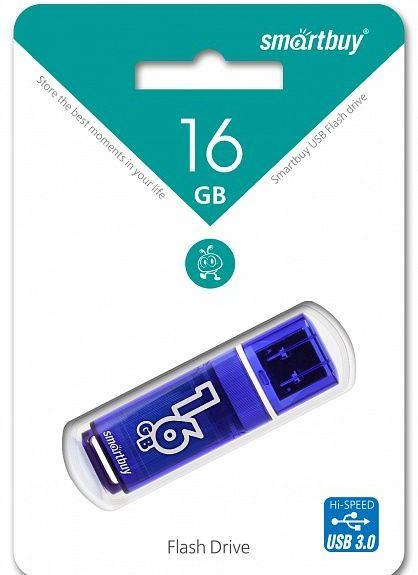USB 3.0 флеш-диск SmartBuy 16GB Glossy series Dark Blue (SB16GBGS-DG) - фото 1 - id-p61696049
