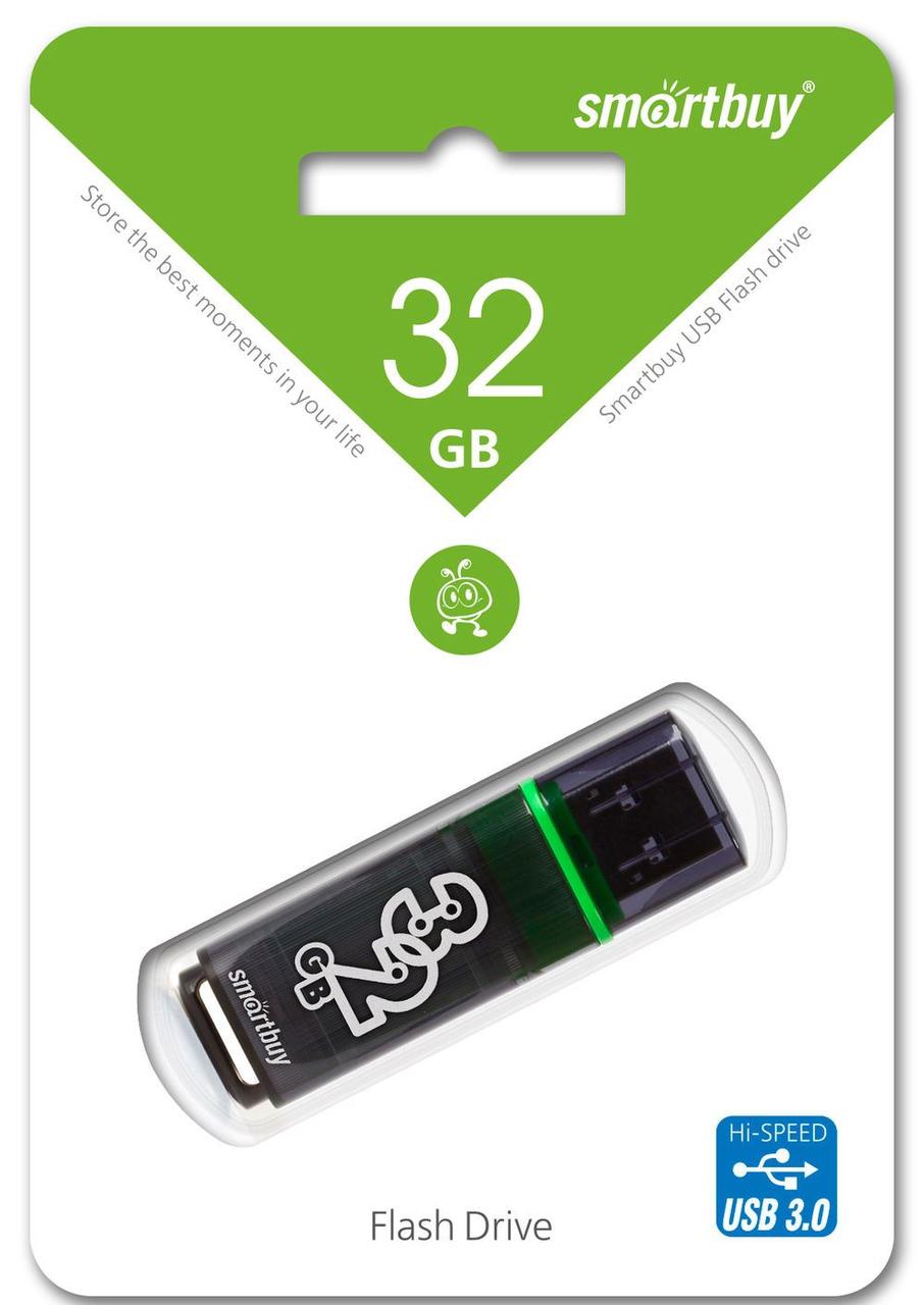 USB 3.0 флеш-диск SmartBuy 32GB Glossy series Dark Grey (SB32GBGS-DG) - фото 1 - id-p61696126