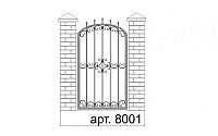 Заборы ворота калитки кованые арт. 8001 изготовление монтаж