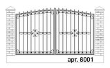 Заборы ворота калитки кованые арт. 8001 изготовление монтаж, фото 2