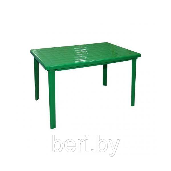 Стол прямоугольный пластиковый, 1200х850х750 см, М2600, зеленый - фото 1 - id-p61701205