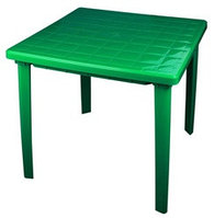 Стол квадратный пластиковый, 800х800х740 см, М2596, зеленый