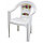 Кресло "Аврора" M2645 пластиковое для дачи, стул пластиковый зеленый, 585х540х800, фото 3