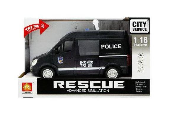 Инерционная Полицейская машина 1:16 (свет и звук) Rescue WY590C - фото 1 - id-p61722350