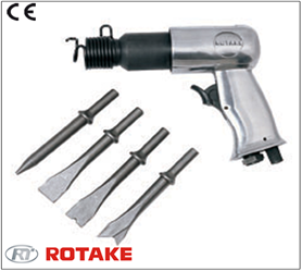 Пневмозубило с комплектом насадок L=190mm Rotake RT-3502