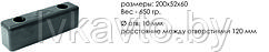 Буфер (отбойник) резиновый, 200х52х60