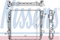 Радиатор 569x558x42 Mercedes Atego