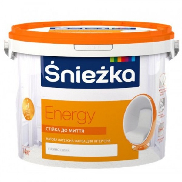 Sniezka Energy White. Польша. 10 литров.