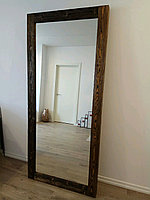 Зеркало напольное в деревянной раме (палисандр).100% HandMade.Брашированная древесина, фото 1
