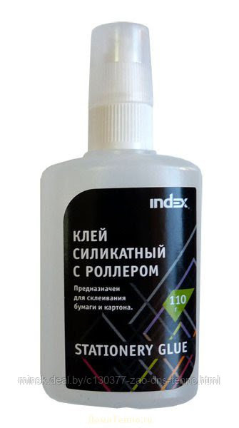 Клей силикатный INDEX, 110 гр., с дозатором
