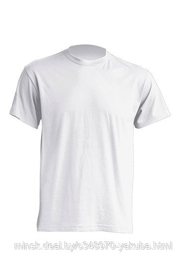 Майка белая (фуфайка, футболка) мужская, размер XS-3XL REGULAR T-SHIRT MAN WHITE - фото 1 - id-p61893522