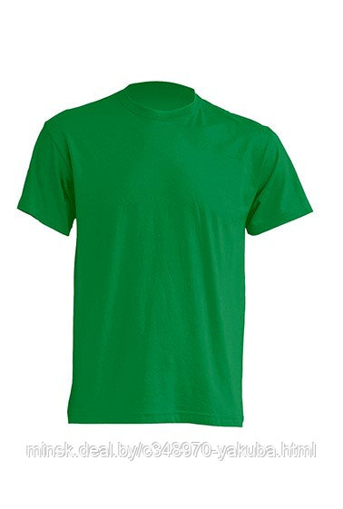 Майка зеленая (фуфайка, футболка) мужская, размер XS-3XL REGULAR T-SHIRT MAN KELLY GREEN - фото 1 - id-p61893567