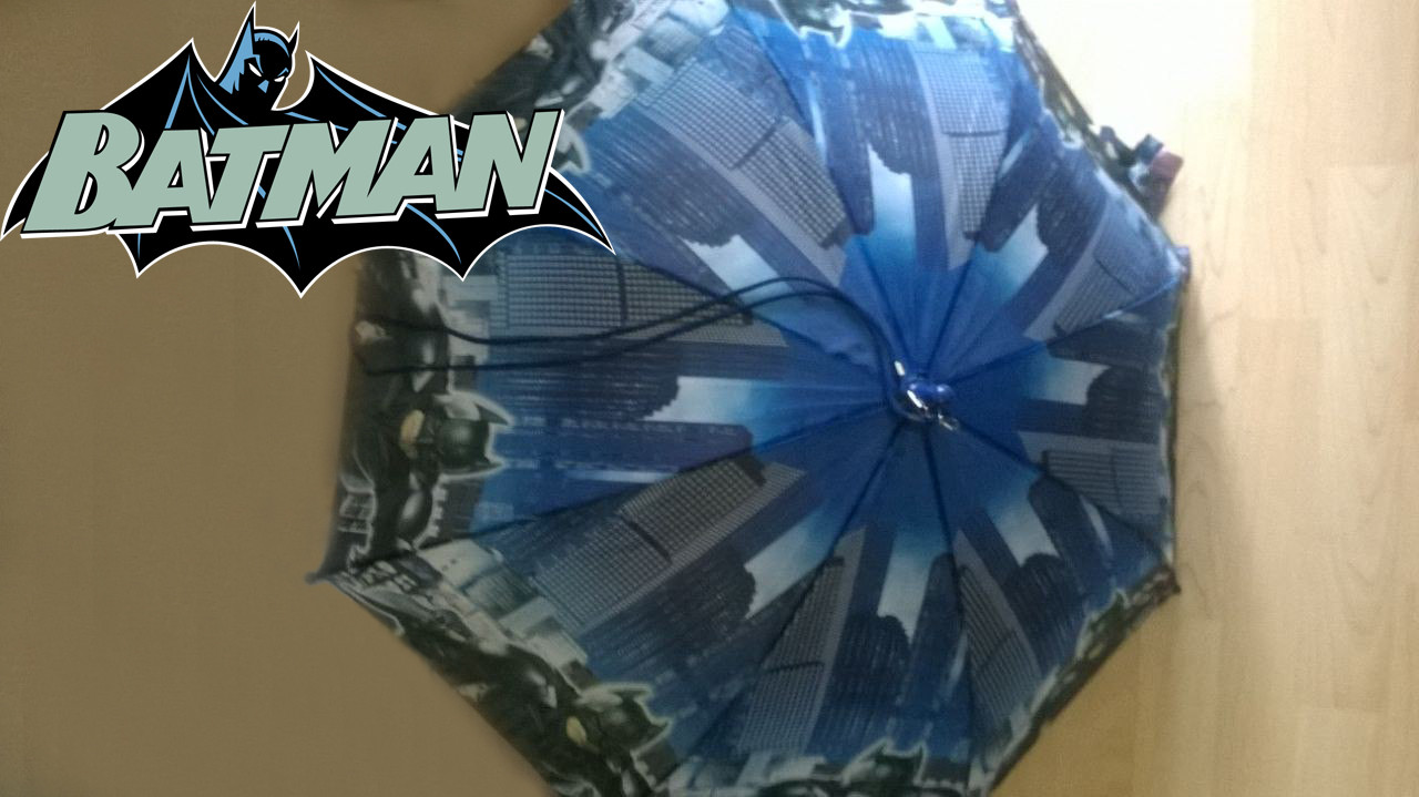 Зонт детский Бэтмен полуавтомат со свистком - фото 1 - id-p61896874