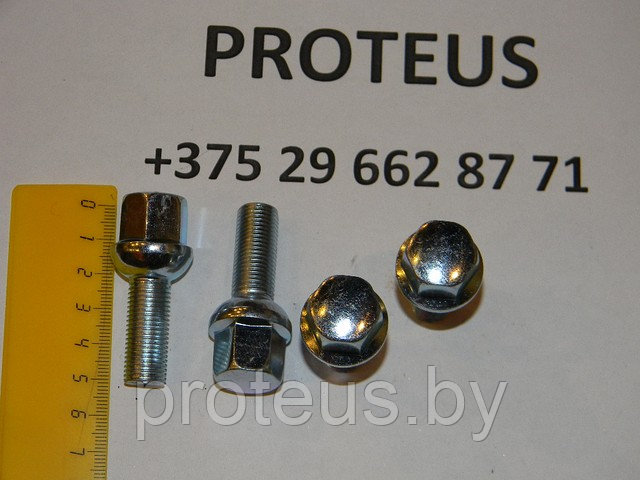 Болт колесный. Длина резьбы:28mm. Общая длина:54mm. M12x1.25 - фото 3 - id-p2459431