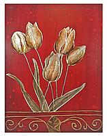 Картина Тюльпаны на красном 60*80