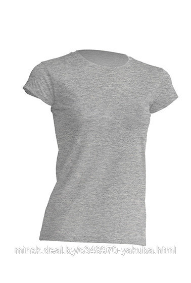 Майка серая (фуфайка) женская (S-XL) REGULAR T-SHIRT LADY GREY MELANGE