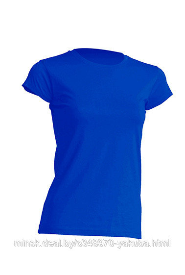 Майка синяя (фуфайка) женская (S-XL) REGULAR T-SHIRT LADY ROYAL BLUE - фото 1 - id-p61902348