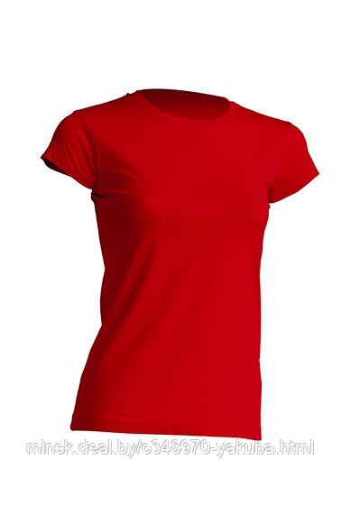 Майка красная (фуфайка) женская (S-XL) REGULAR T-SHIRT LADY RED